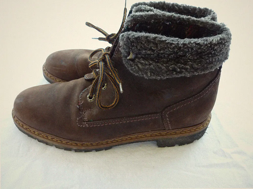 Damen Winter Stiefel, Schnürstiefelette, Kurzstiefel, Warmfutter, Braun, Gr. 39