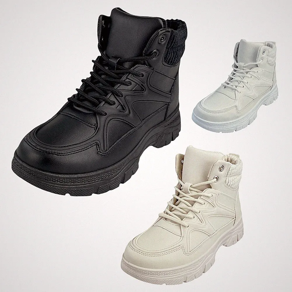 Damen Winterboots Stiefeletten Gefüttert Mädchen Winterschuh Winterstiefel 36-40