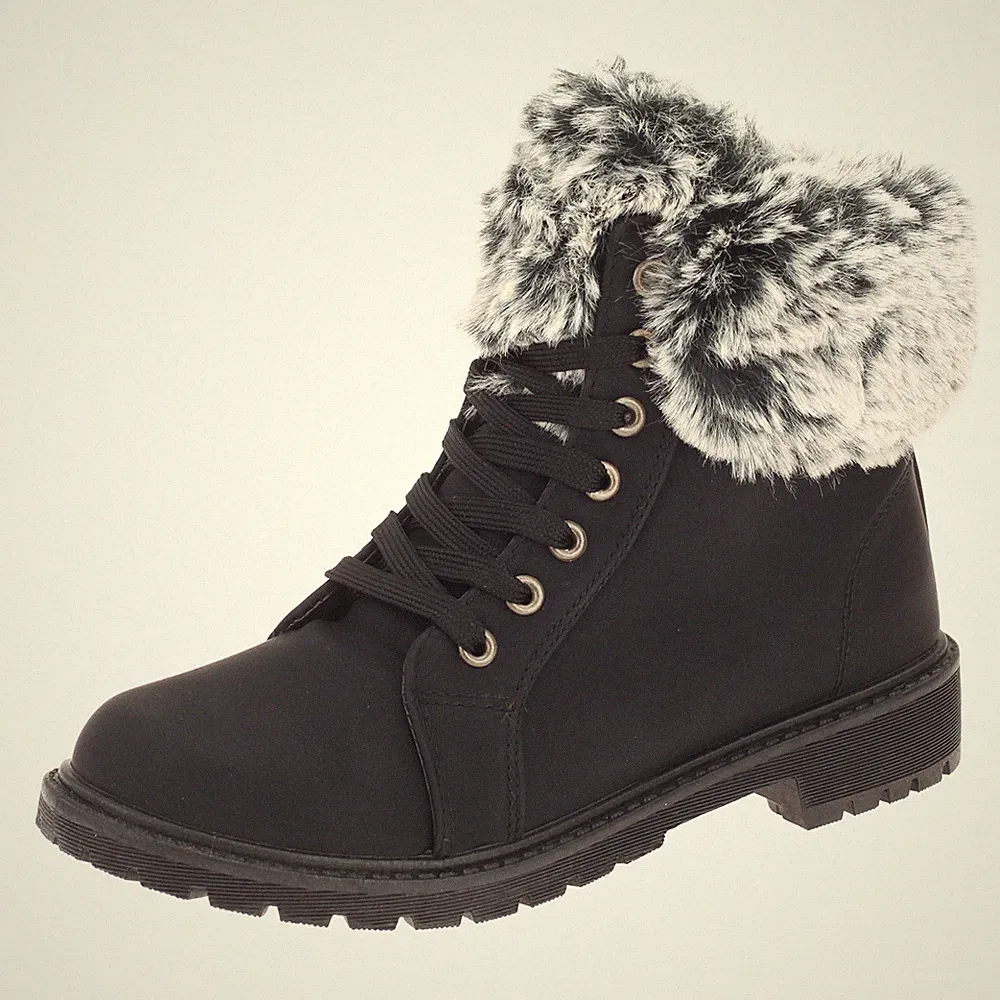 Damen Winterboots Stiefeletten Winterstiefel Schnürboots Gefüttert Warm 37 38 41