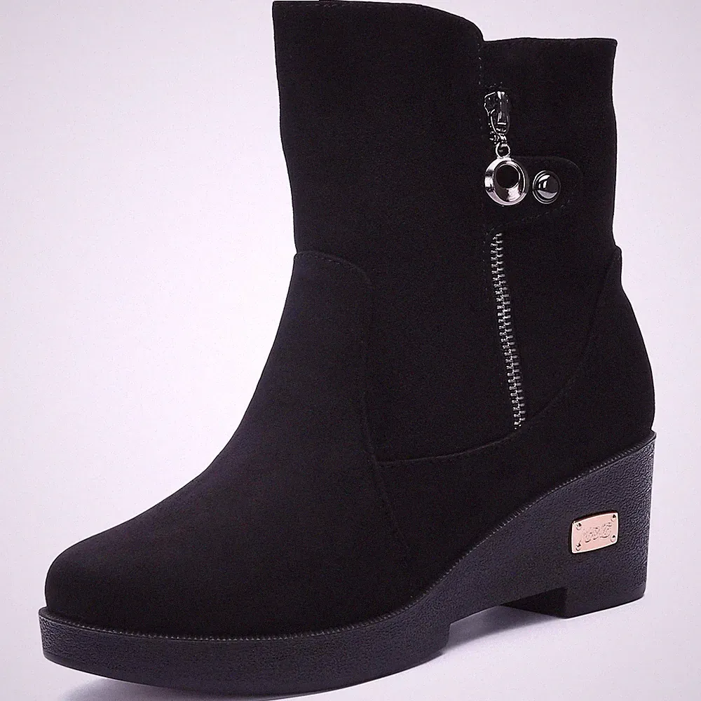 Damen Winterschuhe Warm Gefüttert Winterstiefel Outdoor Schneestiefel Rutschf...