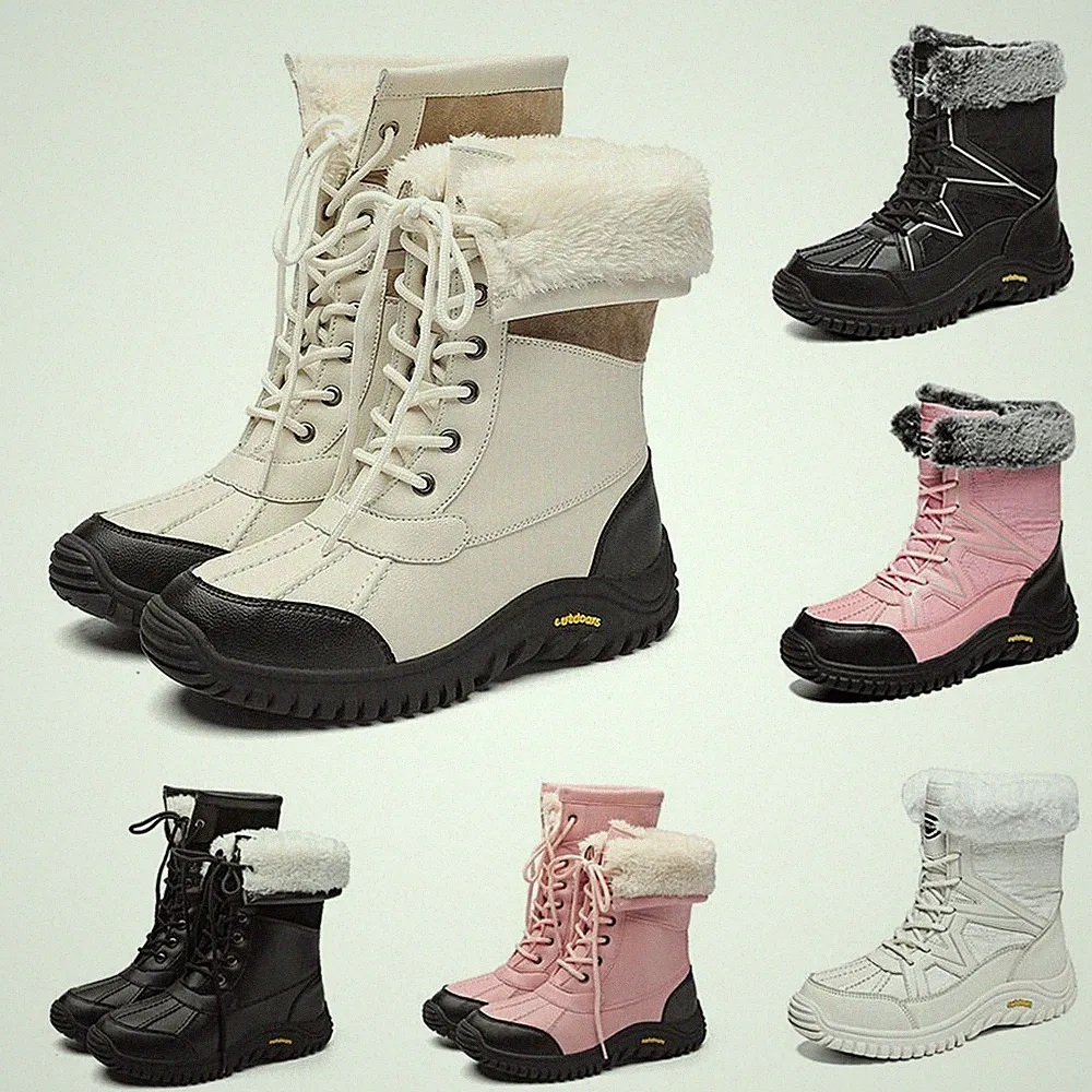 Damen Winterstiefel Schneestiefel Warm Gefütterte Winterschuhe Stiefel Boots DE