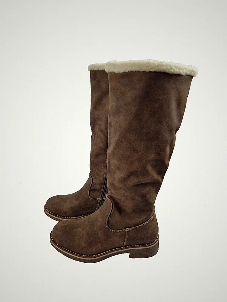 Kunstpelz Reitgummistiefel