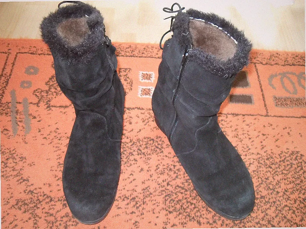 Damen Winterstiefel von Rieker | Gr. 39 | schwarz | Wolle | sehr guter Zustand