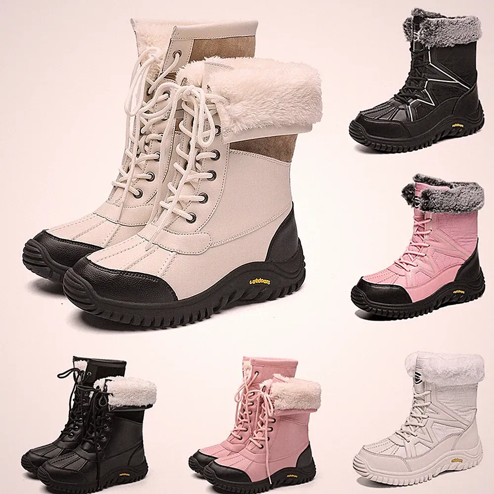 ✨Damen Winterstiefel Warm Gefütterte Schneestiefel Winterschuhe Stiefel Boots DE