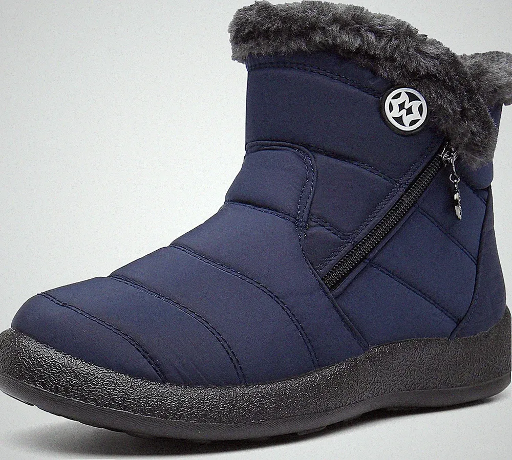 Damen Winterstiefel Wasserdicht Warm gefütterte Schneestiefel Winterschuhe Wi...