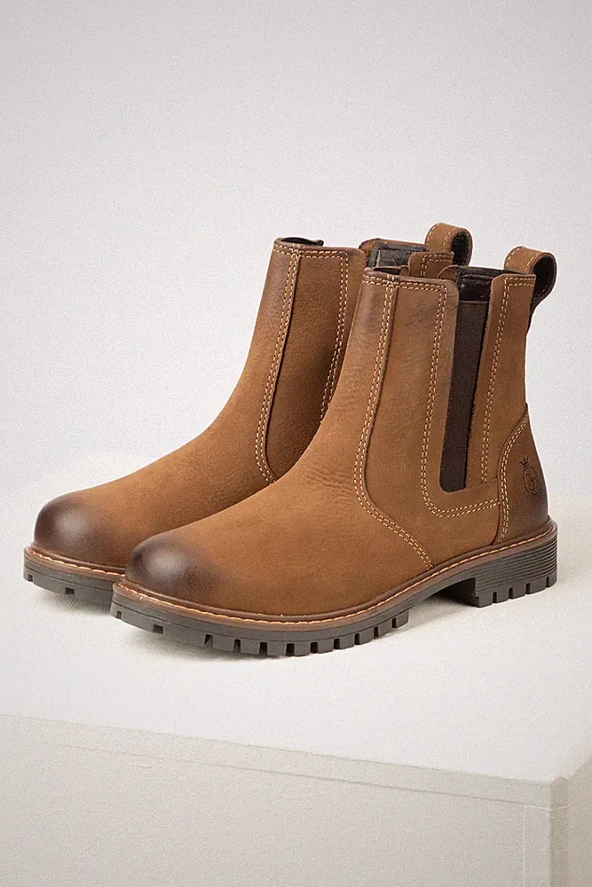 Damen Work Yard Stiefel Echtleder Schuhe Damen Landschuhe Rydale
