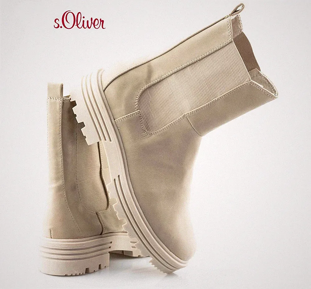 Damenschuhe Chelsea modisch Kampf flach Wandern Freizeit Stiefeletten Größe