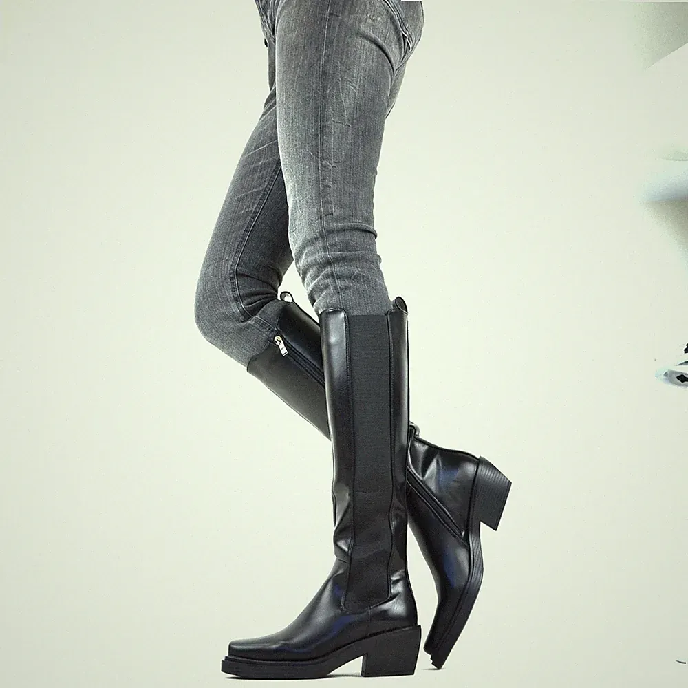 DAMENSCHUHE DESIGNER COWBOY-WESTERN-BOOTS STILETTOS STIEFELETTEN HIGH HEELS
