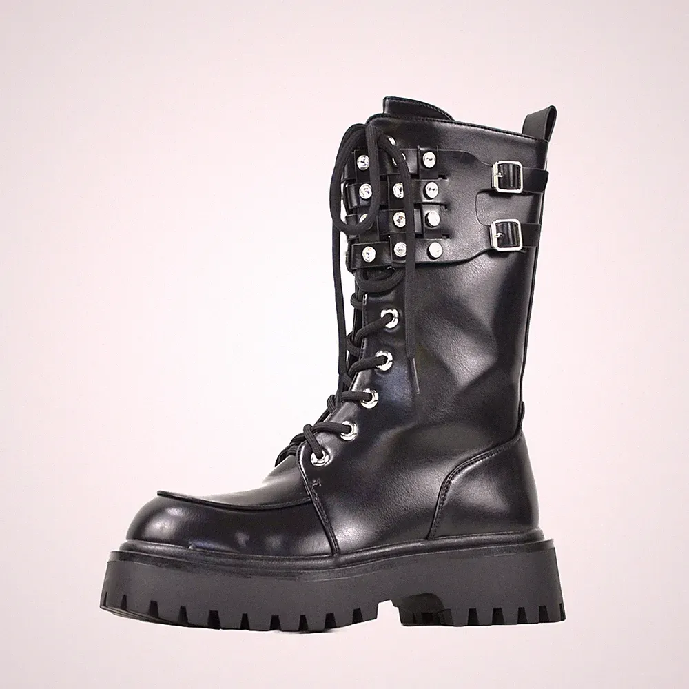 DAMENSCHUHE STAR ROCK SCHNÜRSENKEL WORKER BOOTS OUTDOOR STIEFELETTEN GLITZER
