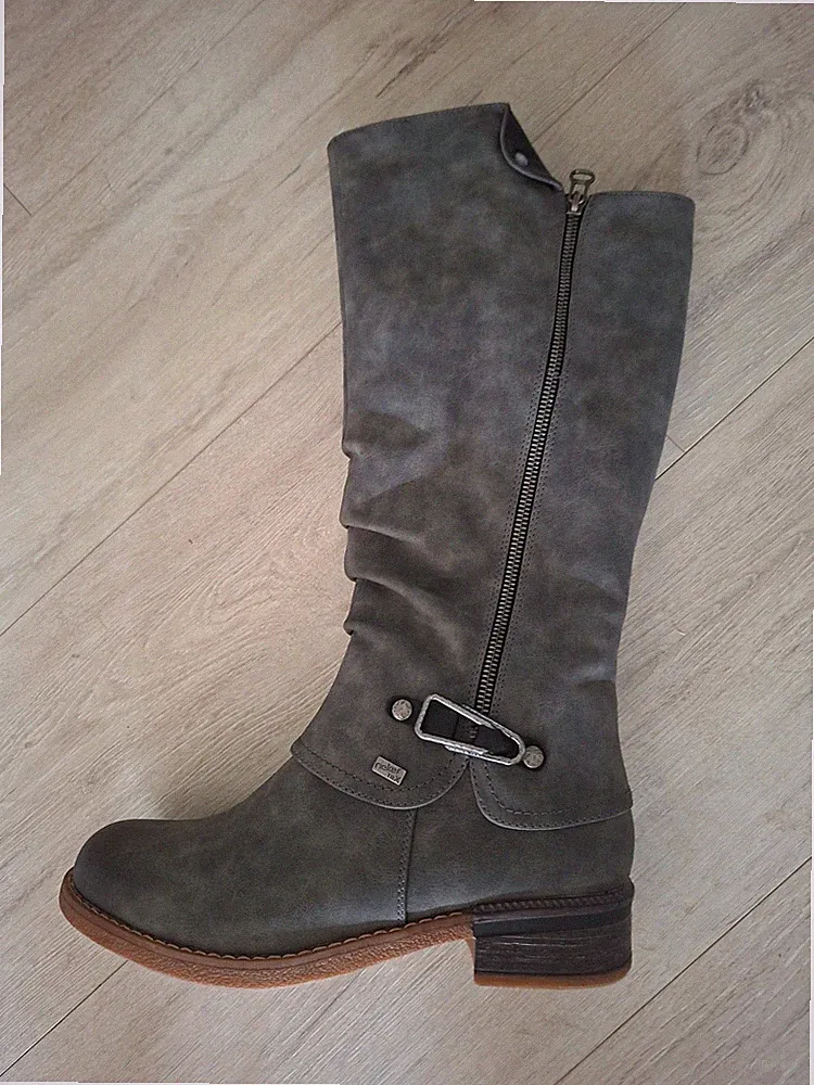 Damenschuhe Stiefel Rieker grau Größe 41