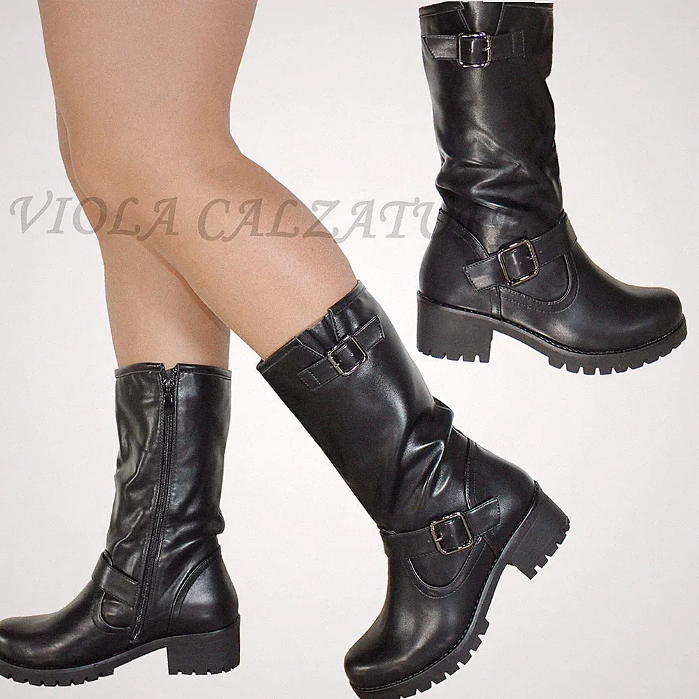 Damenschuhe Stiefel Stiefeletten lang bequem 3100