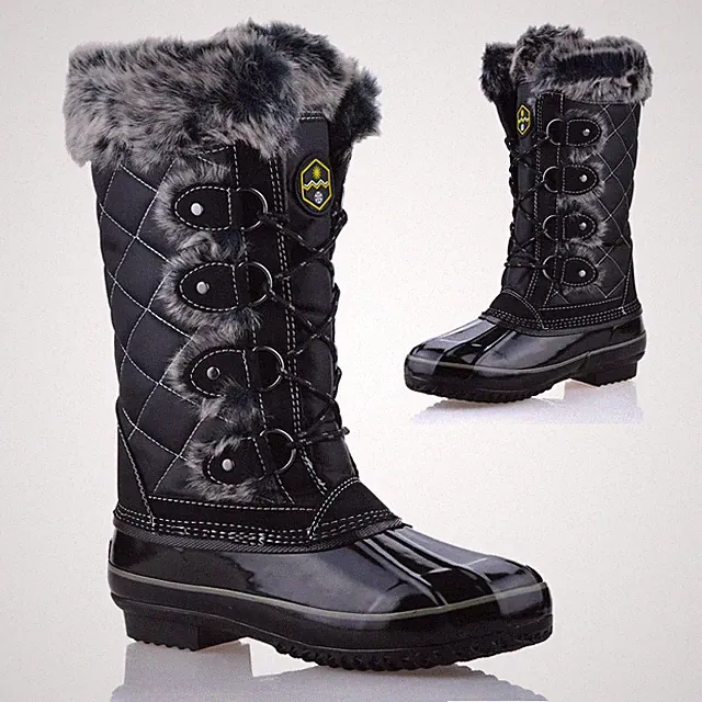 Damenschuhe wasserdicht warm Wandern Winter Regen Schnee halbhohe Stiefel Größe