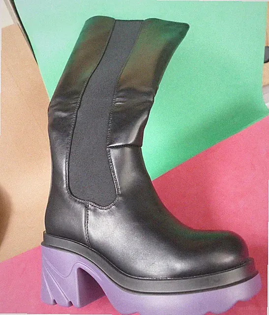 DAMENSTIEFEL AMPHIBIEN 36 schwarz lang HALBER PREIS