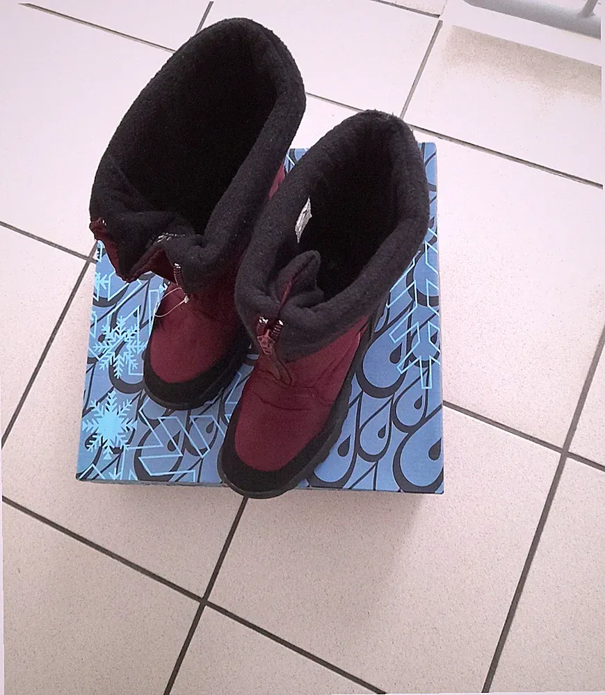 Damenstiefel/Winter"KETTEX"wasserdicht,Futter/Reißverschluß Gr,38 Bordeaux/Black