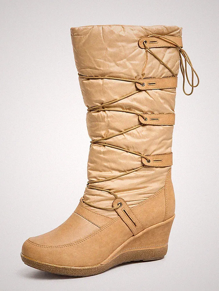 Damenstiefel Winterschuhe Warme gefütterte Boots