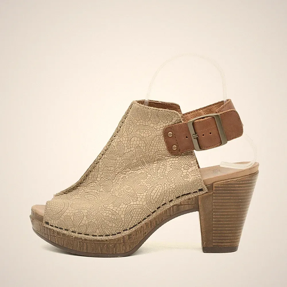 Dansko Damen High Heel Sandale EU 37 57800 Khaki/Braun