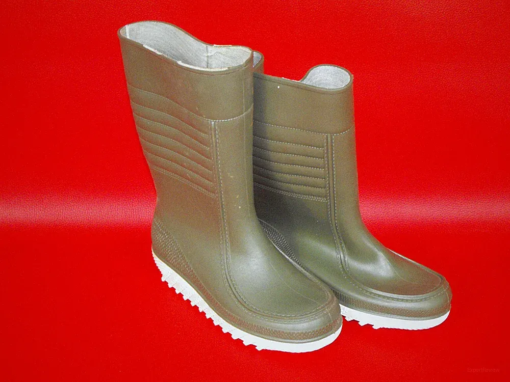 DDR Gummi Stiefel Gummistiefel Gr 25 37,5 grün Retro Kult Festival Wandern Wald