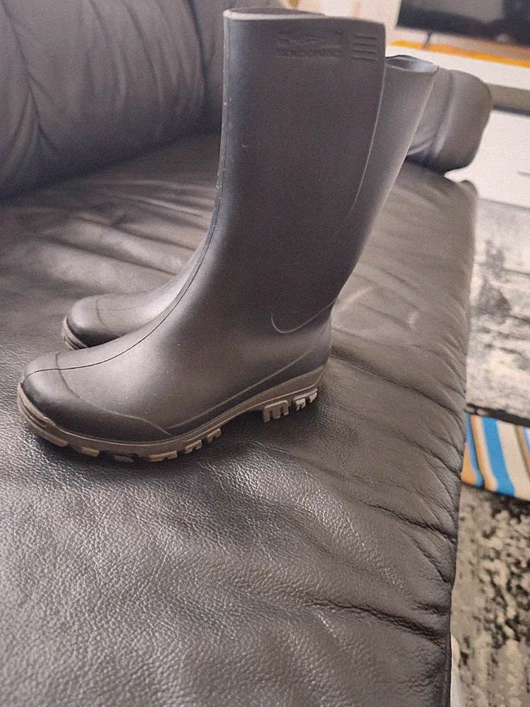 Decathlon Solognac Gummistiefel, Schwarz, Größe 29/30 UK 10,5/11,5