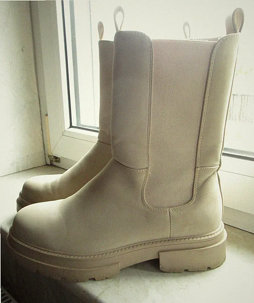DEICHMANN CATWALK DAMEN FREIZEIT BASIC CHELSEA BOOTS SAND BEIGE 38