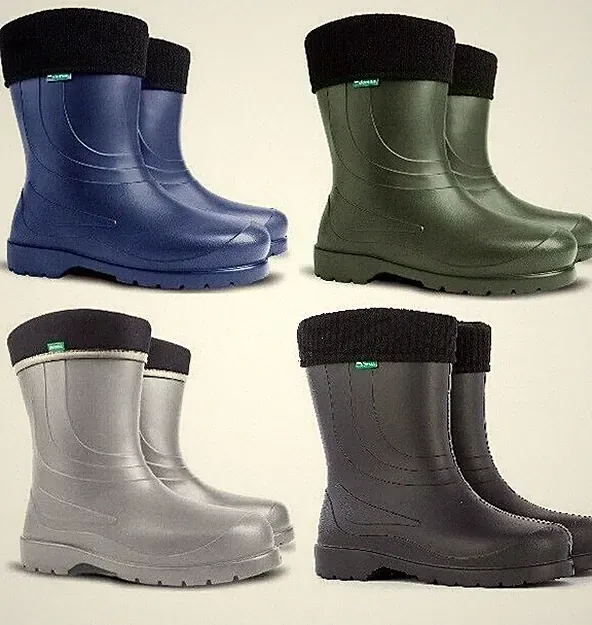 DEMAR federleichte EVA Gummistiefel gefüttert Regenstiefel Thermostiefel LAURA