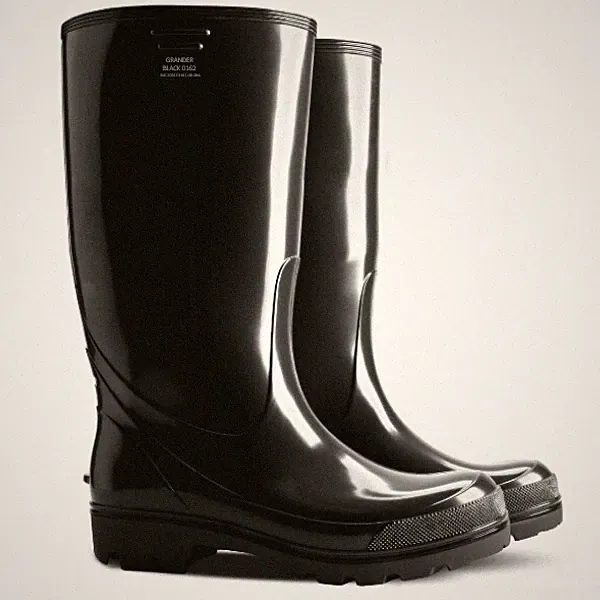Demar GRANDER BLACK Gummistiefel Regenstiefel Garten Freizeit Regen Schuhe PVC