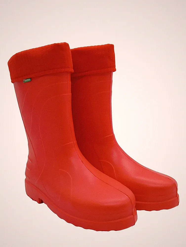 DEMAR Gummistiefel Damen Stiefel Gr. DE 39 rot Casual-Look