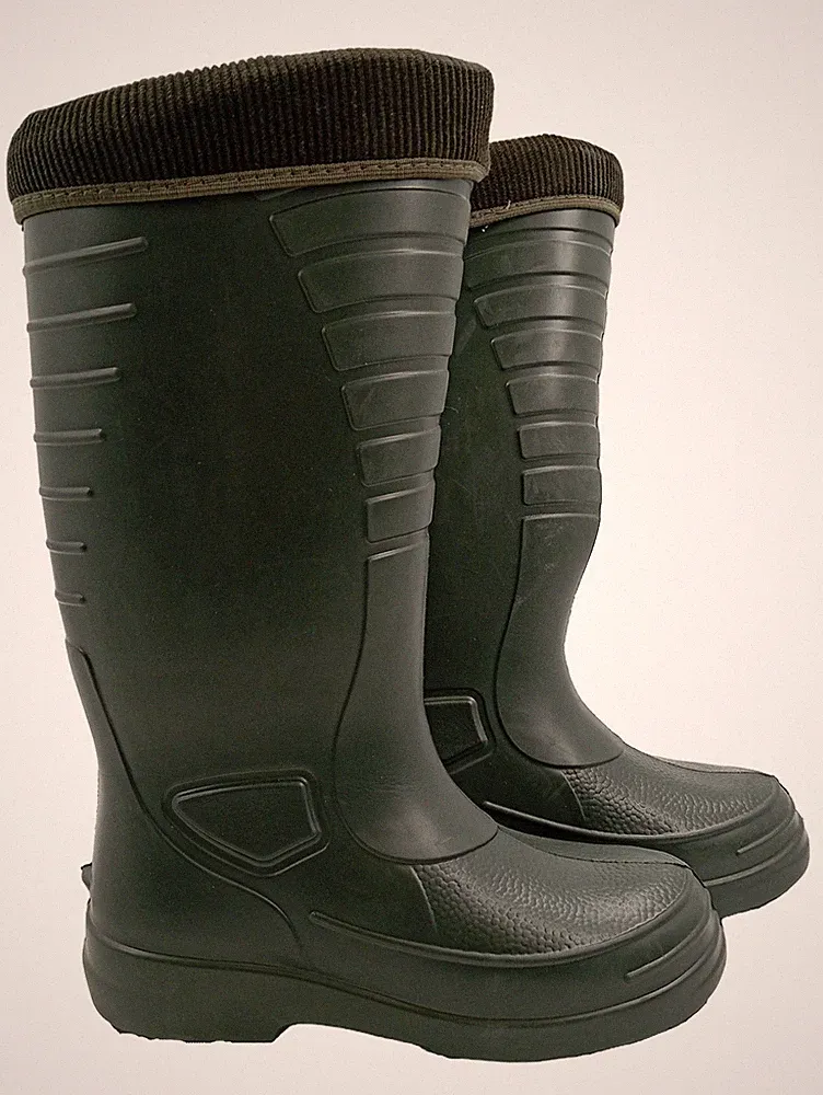 Demar Gummistiefel Gr. 40 Grün mit Filzschaft Thermostiefel Outdoor