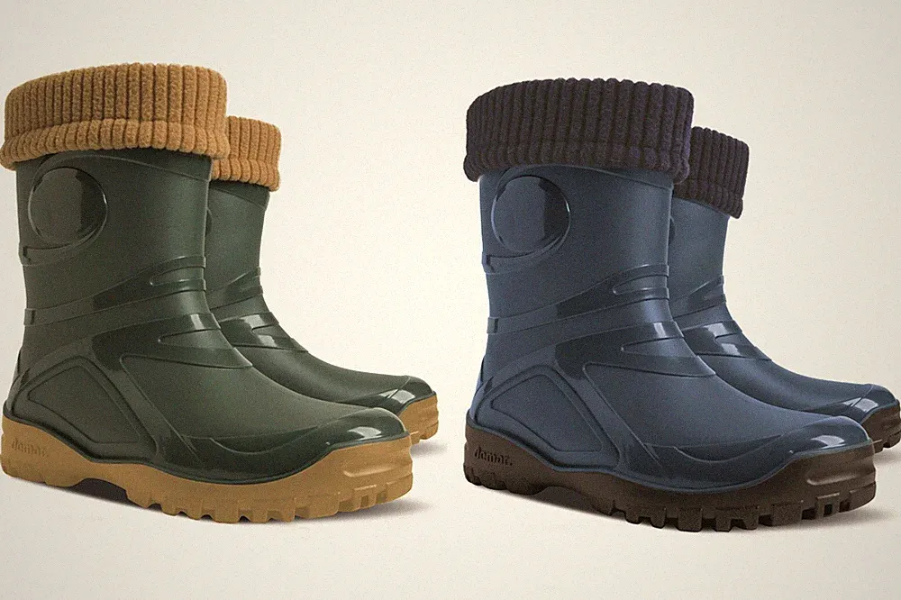 DEMAR Gummistiefel YOUNG-FUR 2 mit Wolle gefüttert Regenstiefel Stiefelsocken