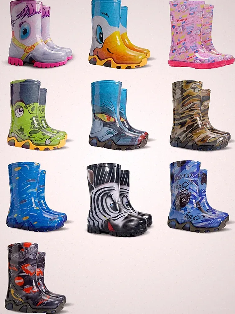 DEMAR Kinder Gummistiefel Jungen Mädchen Regenstiefel NEU
