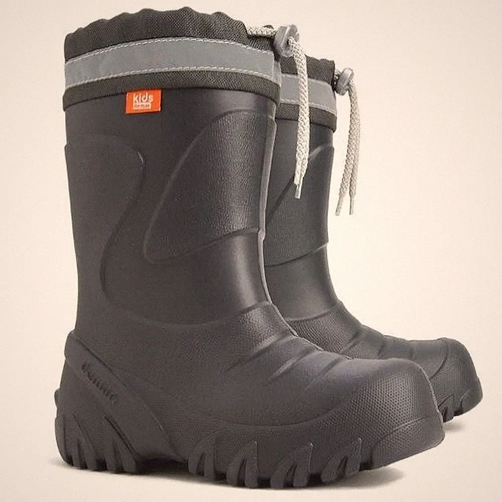 DEMAR Kinder Gummistiefel Regenstiefel isolierte EVA Gr. 22-35 (MMT-S-Graphit)