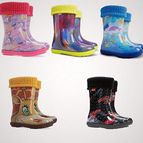 DEMAR Kinder HAWAI LUX Jungen Mädchen Thermostiefel Gummistiefel gefüttert