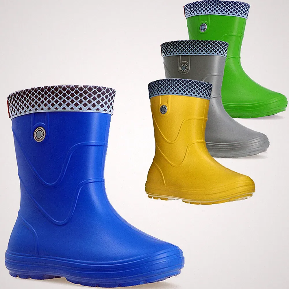 DEMAR leichte EVA Gummistiefel gefüttert Regenstiefel Thermostiefel VIBES