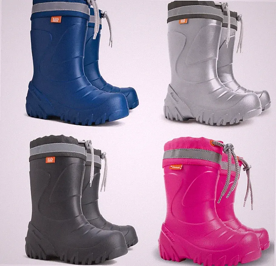 Demar Ultra Leichte Gummistiefel Lammwolle Gefüttert Winterstiefel Winterschuhe