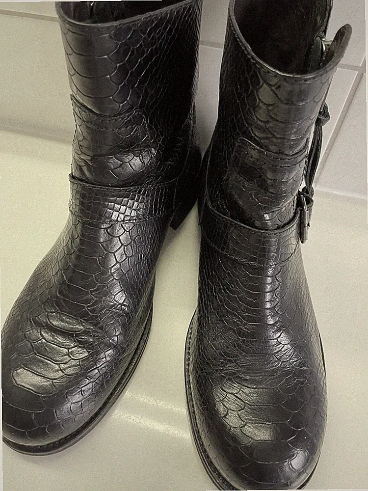 Designer Boots von BILLI BI Copenhagen Neuwertig 41 Leder