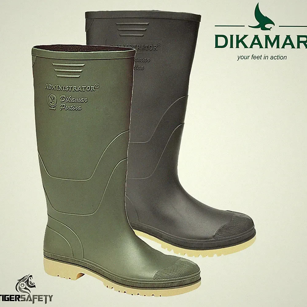 Dikamar Administrator W071 Herren Wasserdichte Gummistiefel Regenstiefel