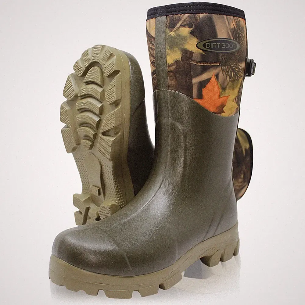 Dirt Boot Neopren Gummistiefel Muck Feldstiefel verstellbarer Zwickel Gummistiefel