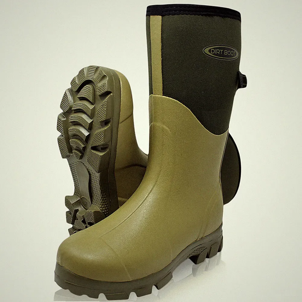 Dirt Boot Neopren Gummistiefel Muck Field Boots verstellbarer Zwickel Gummistiefel