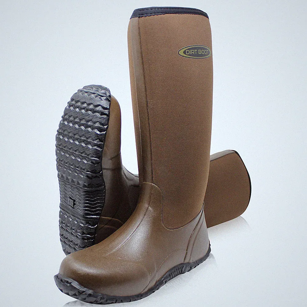 Dirt Boot Unisex Neopren Gummistiefel Muck Feld Angelstiefel Gummistiefel braun