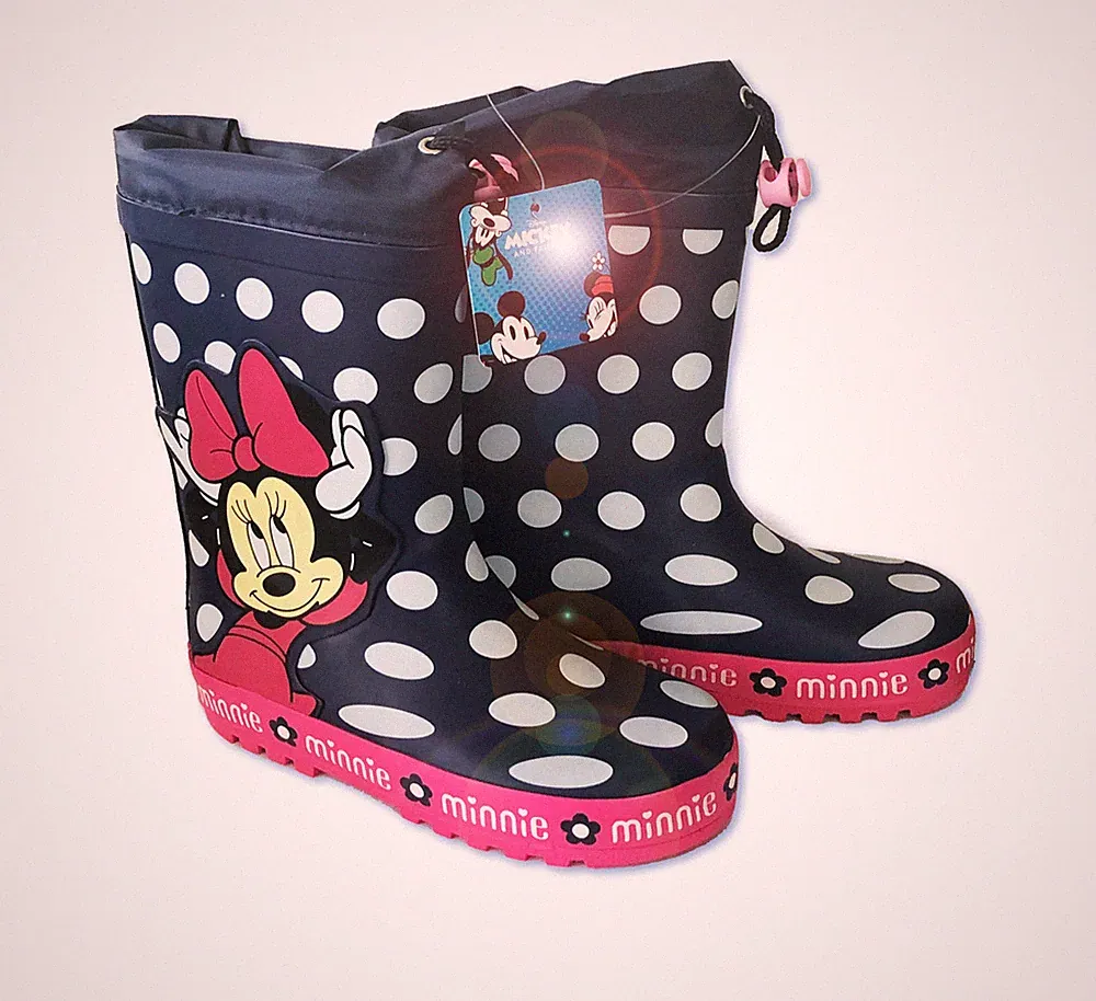 Disney Minnie Maus Gummistiefel Regenstiefel Wasserdicht Rutschfeste Sohle 25-30
