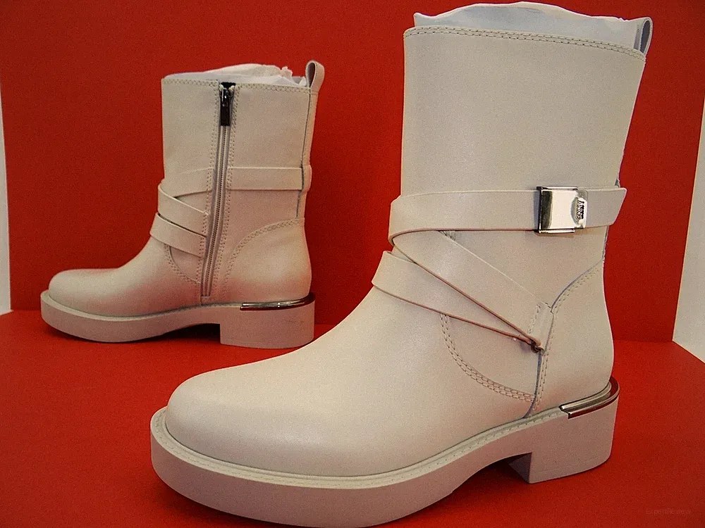 DKNY Taeta Strappy Botiee Cowboy Biker Stiefeletten Boots Stiefel Damen Gr.39