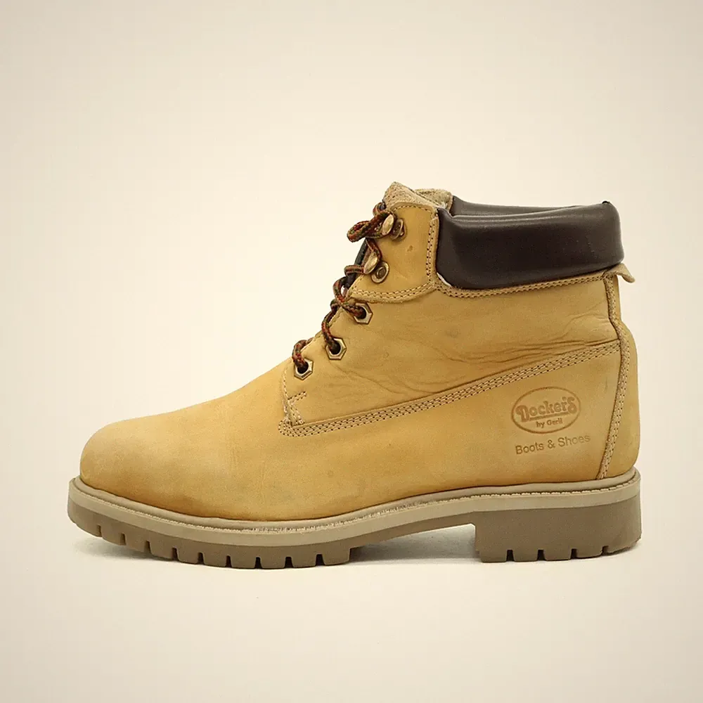 Dockers by Gerli Damen Outdoor Stiefel Beige Leder Knöchelhoch & Shoes EU 39