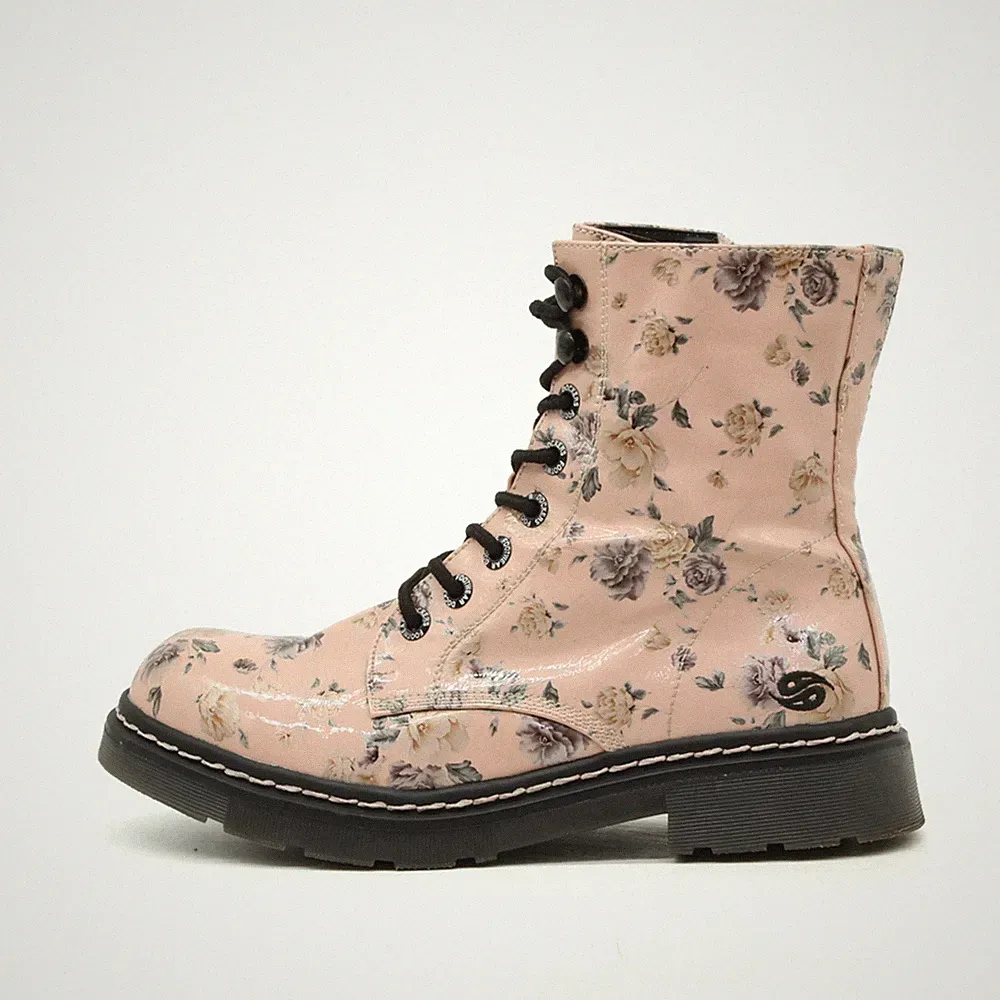 Dockers by Gerli Damen Stiefel Rosa Synthetik Knöchelhoch EU 38