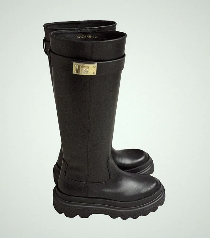 Schwarz Reitgummistiefel