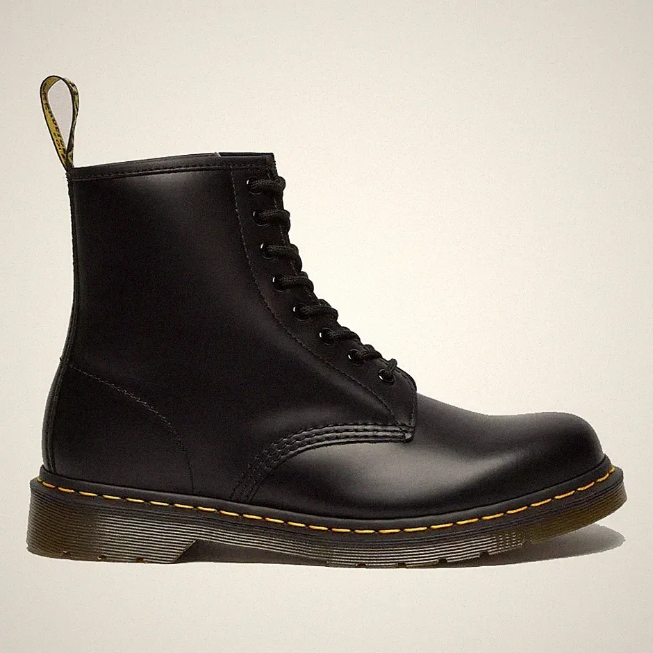DR. MARTENS 11822006 1460 BLACK SMOOTH AMPHIBIO IN LEDER