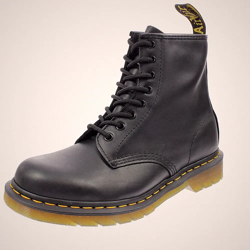 Dr. Martens 1460 - Black Greasy Schwarz - Damen Schuhe Stiefel und Stiefeletten