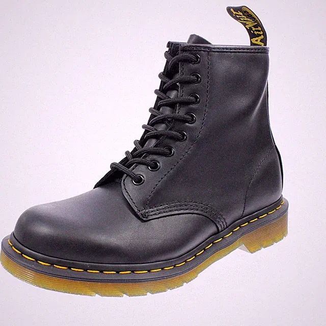 Dr. Martens 1460 - Black Greasy Schwarz - Größe 38 [5 US 24cm] Damenschuhe
