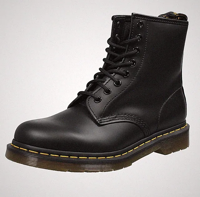 Dr. Martens 1460 - Black Smooth Black - Größe 37 [4 US 23cm] Damenschuhe