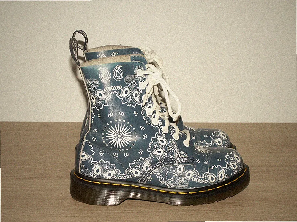 Dr. Martens 1460 Pascal Bandana Paisley Soft Leather Boots UK 3 (D2169)