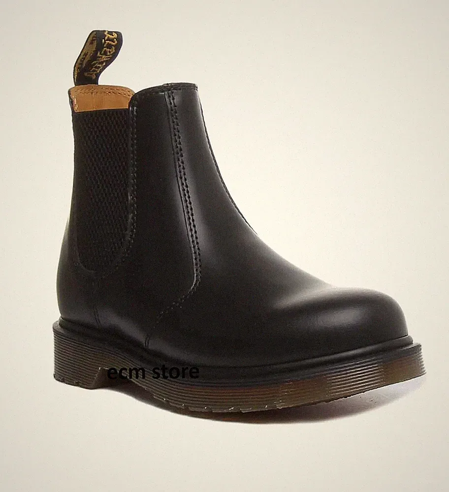 Dr Martens 2976 Chelsea Stiefel Leder Gr. 43 Schwarz Stiefeletten Schuhe