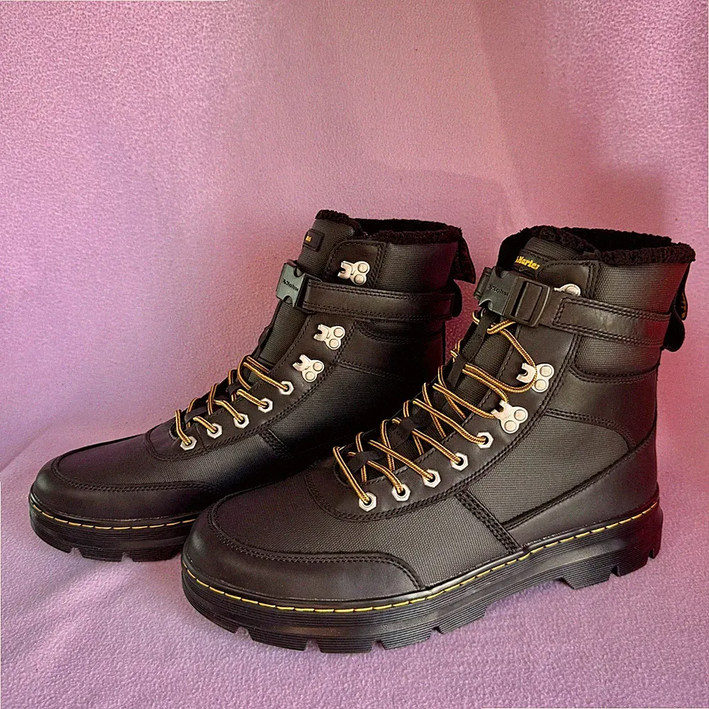 Dr. Martens Combs Tech FL Boot Stiefel EU 48 UK 13 Black Canvas Leder
